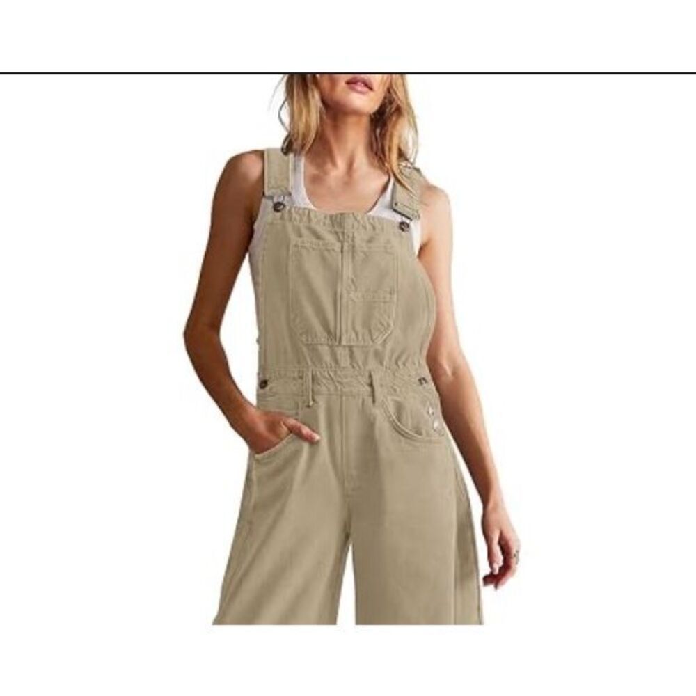 DAZY tan 100% cotton overalls - XL